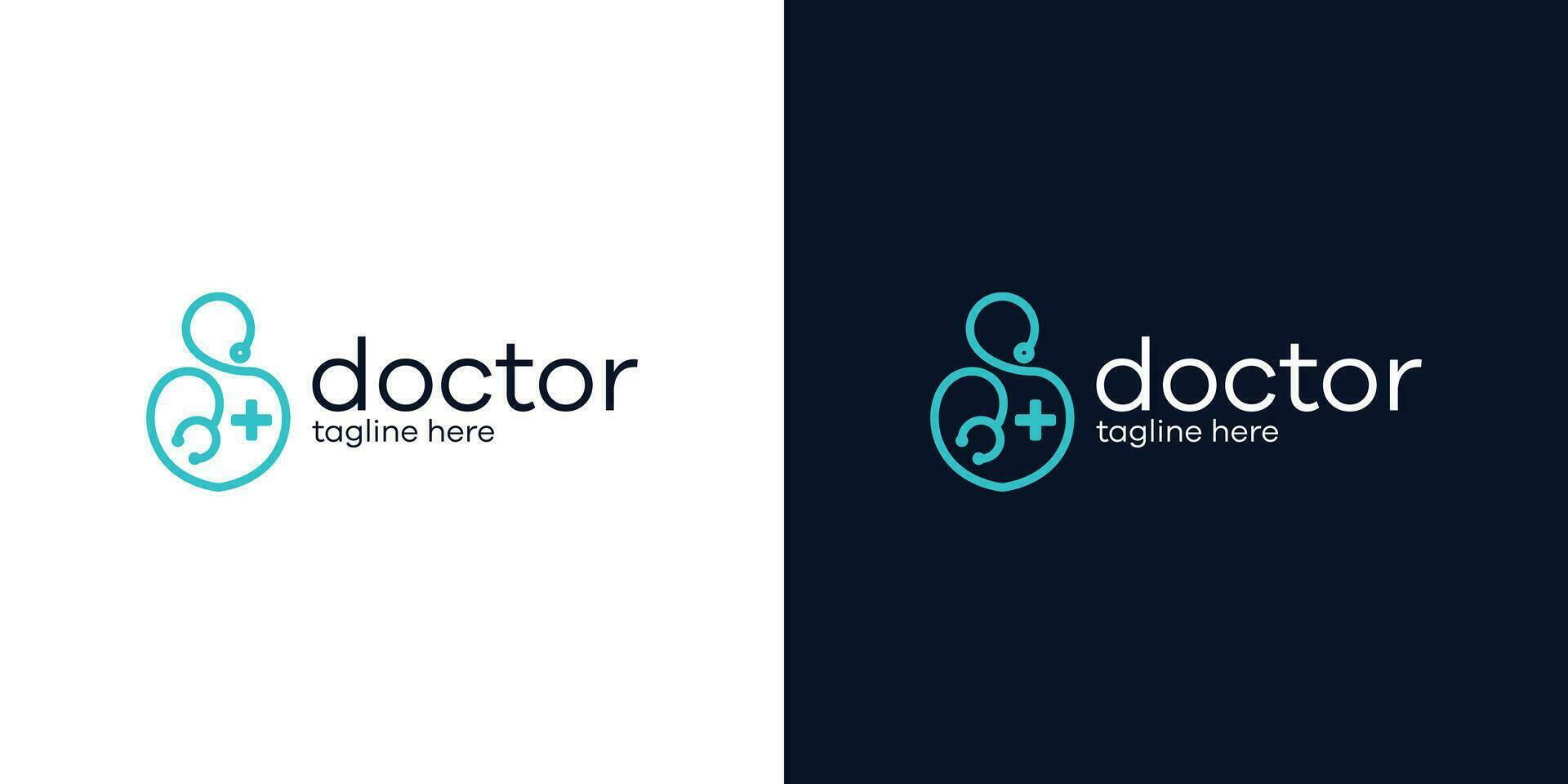 logo design doctor icon vector inspiration