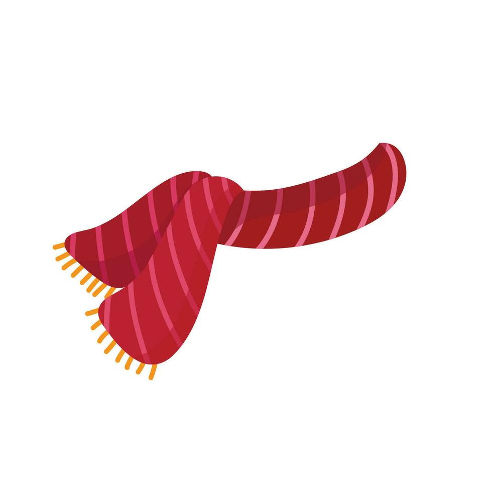 Vector scarves for boys and girls in cold weather