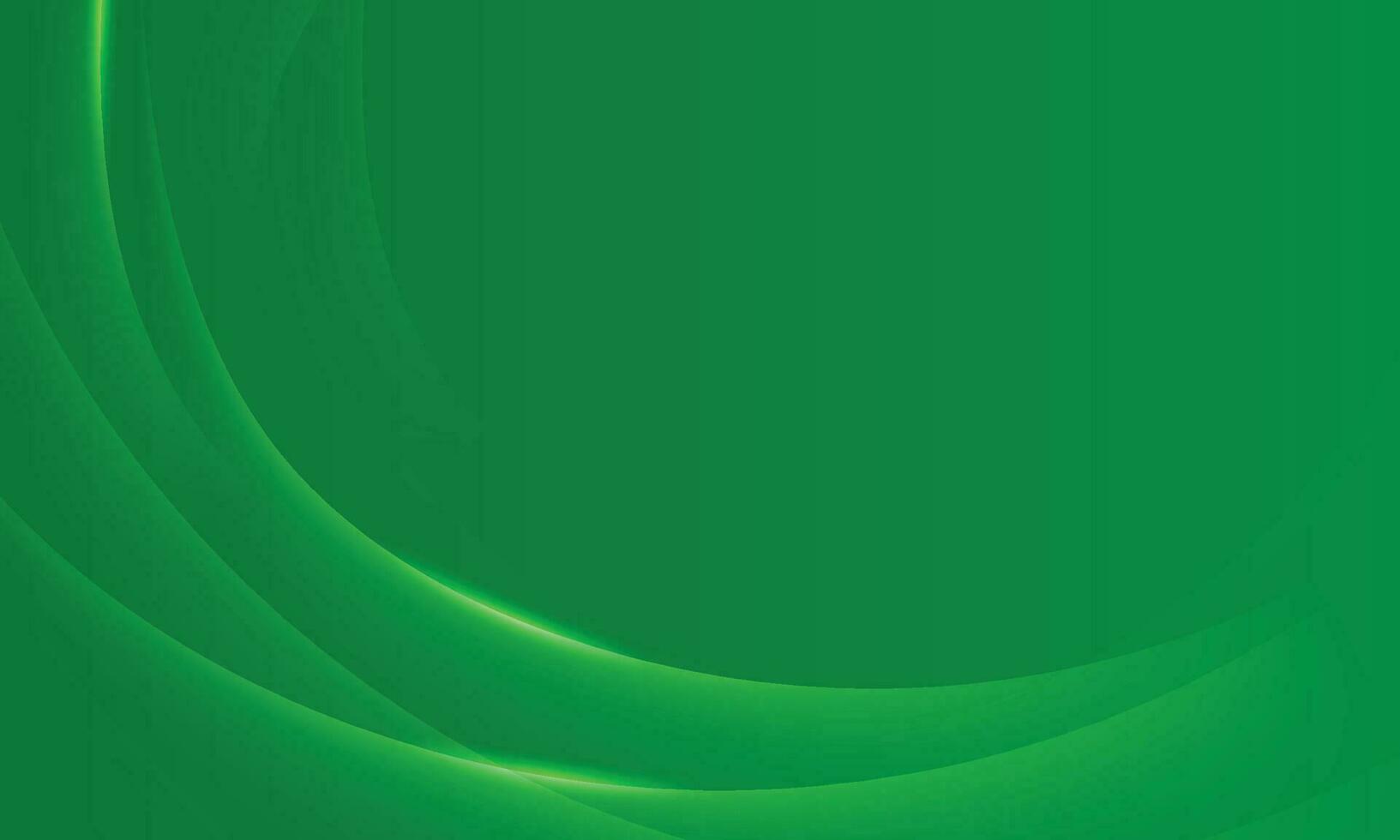 Vector abstract modern wave banner green background