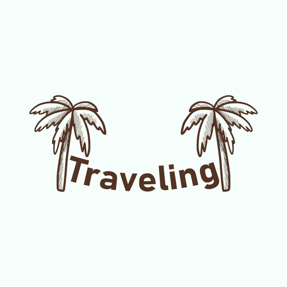 traveling t shirt design illustration vector