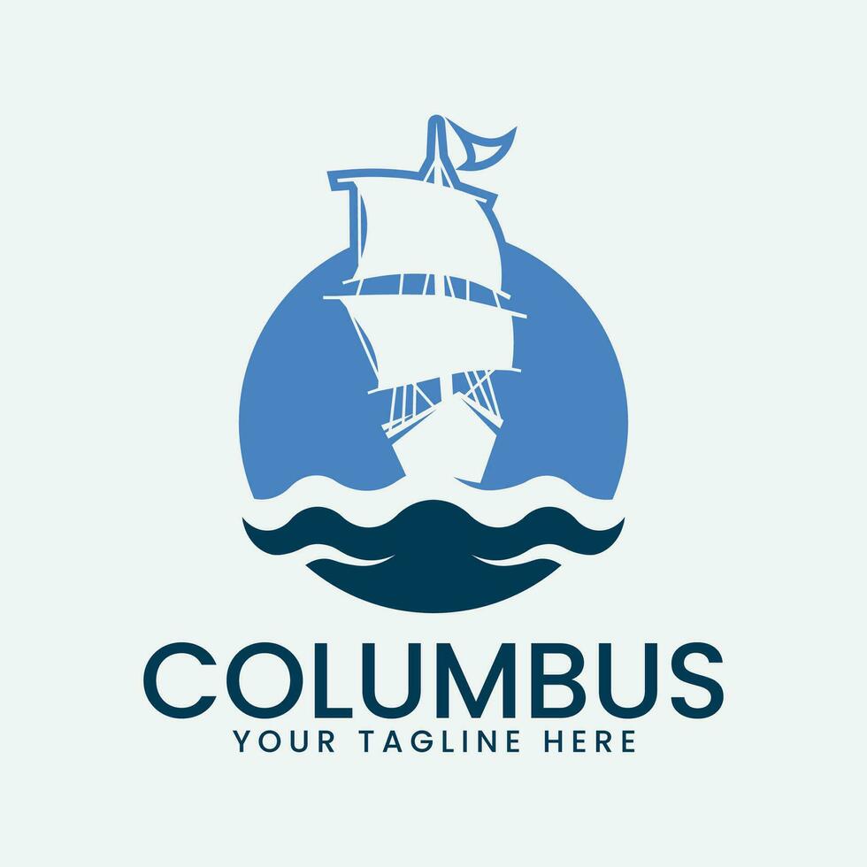 columbus logo vector illustration design