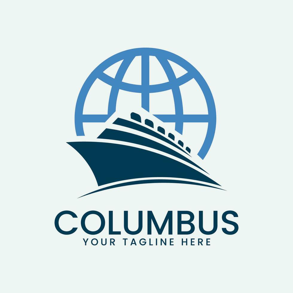 columbus logo vector illustration design