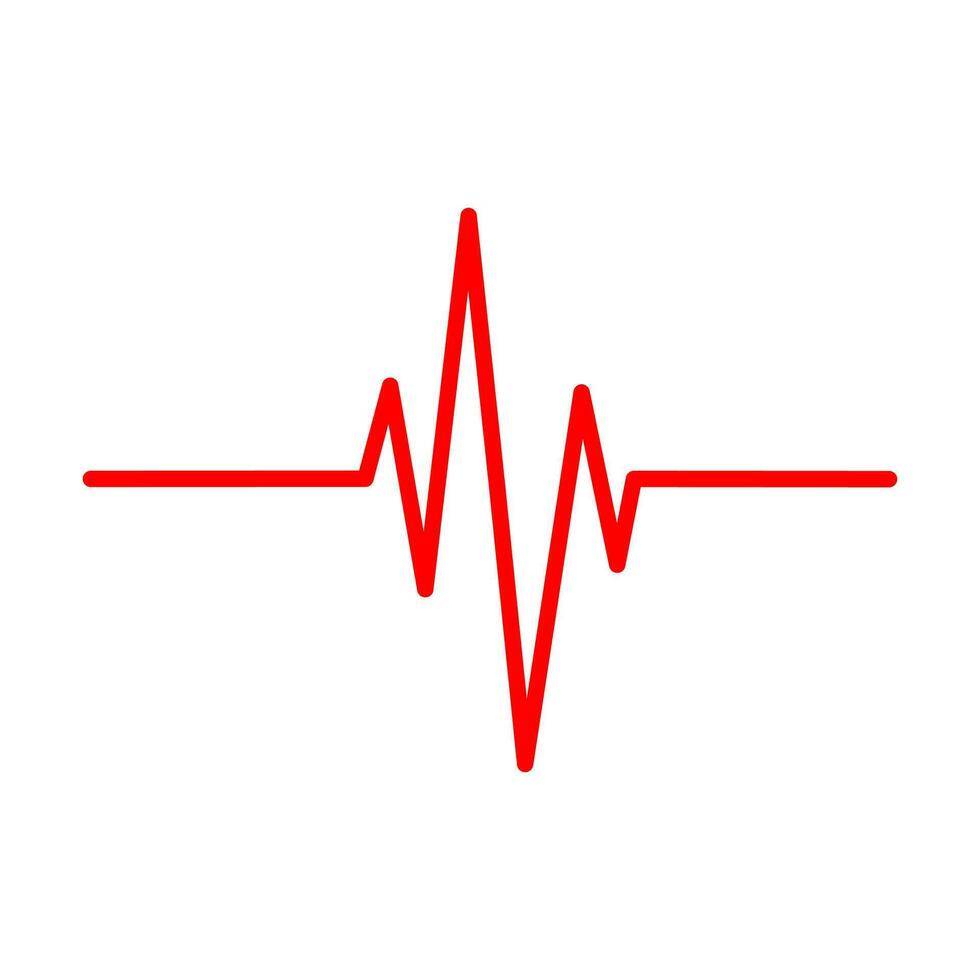 Heartbeat pulse line vector health medical concept for graphic design, logo, web site, social media, mobile app, ui illustration