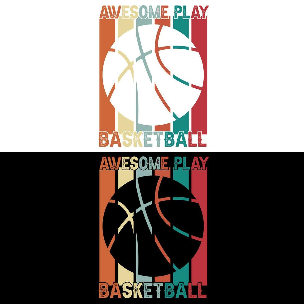 Awesome play Basketball vector