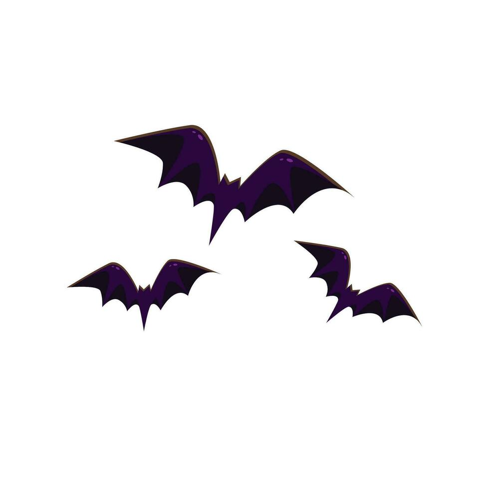 vector plano diseño Víspera de Todos los Santos murciélago concepto