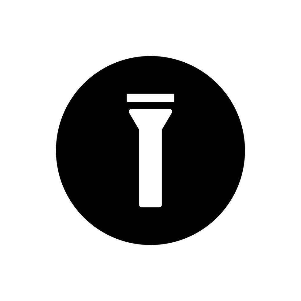Vector flashlight icon manual lantern symbol sign element