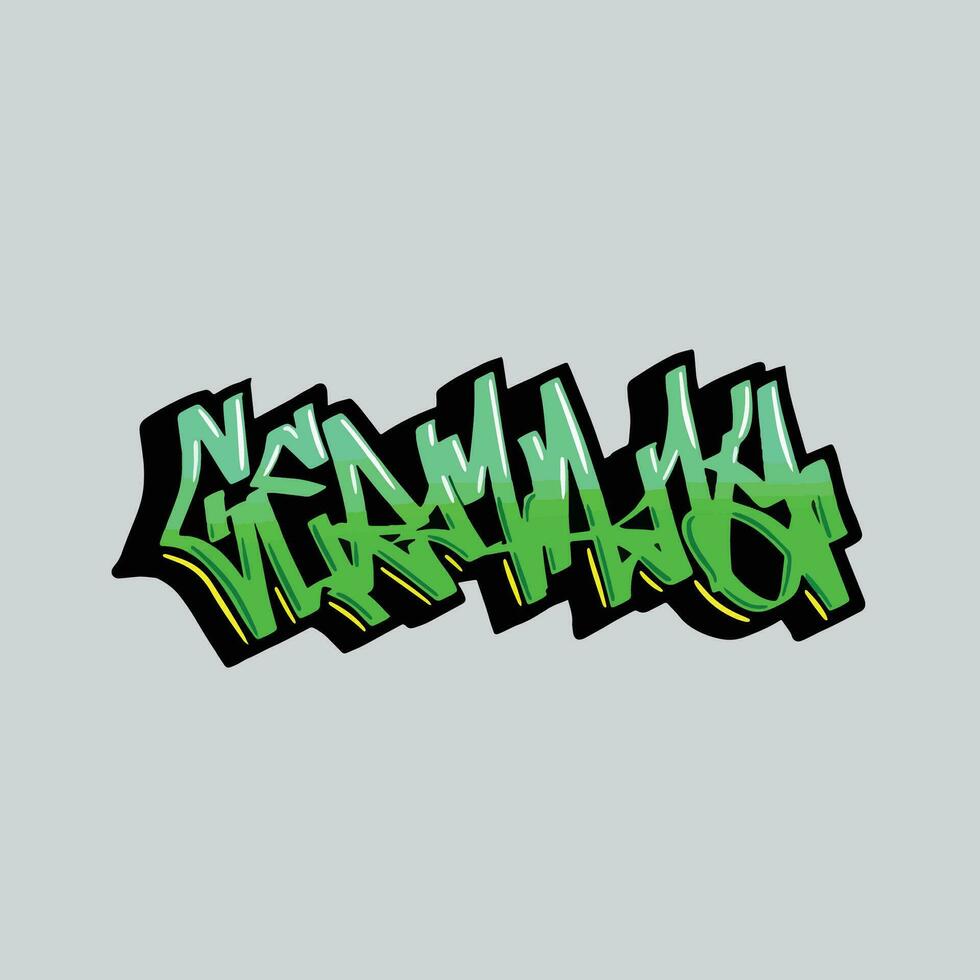 graffiti vector tagging letter word text street art mural