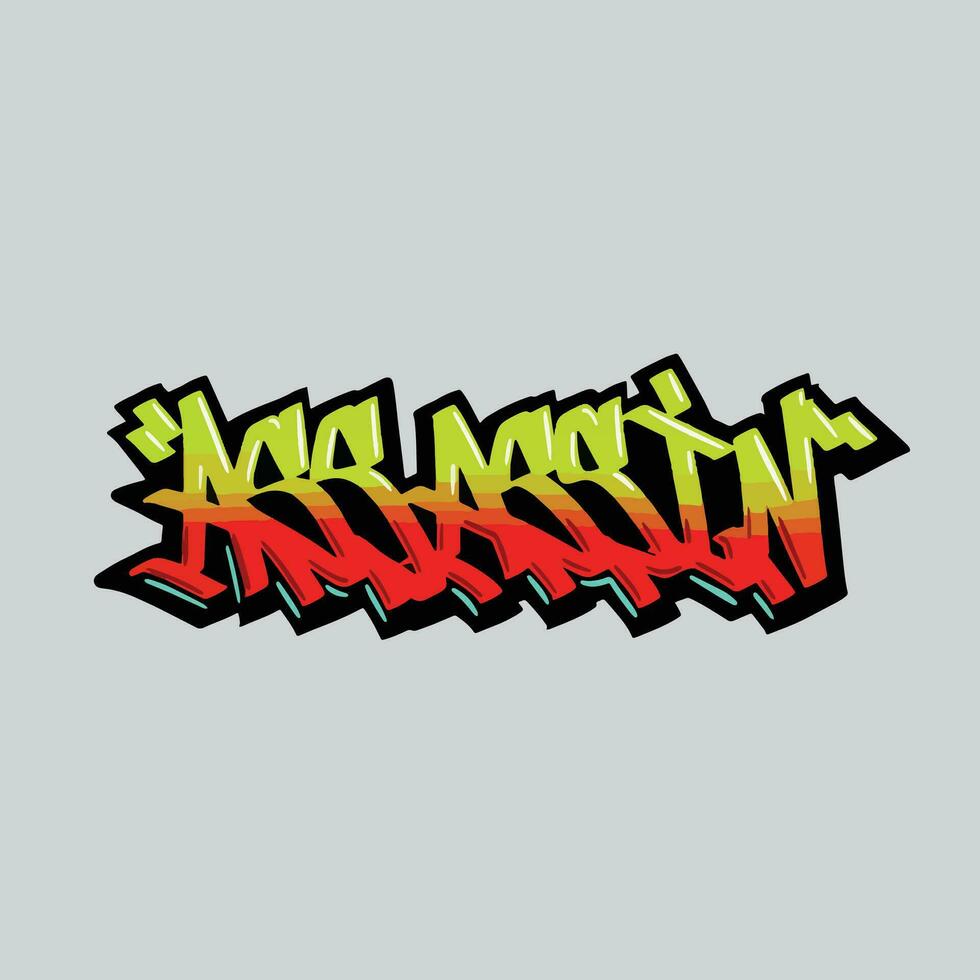 graffiti vector tagging letter word text street art mural