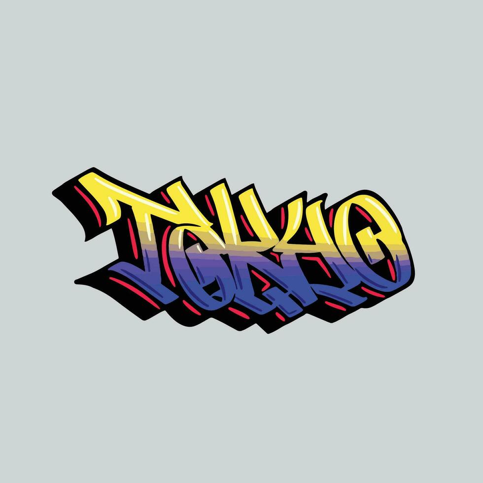 graffiti vector tagging letter word text street art mural