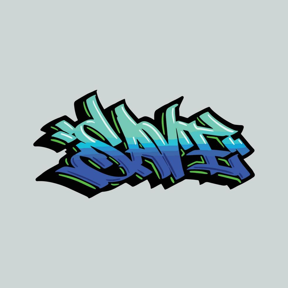 graffiti vector tagging letter word text street art mural