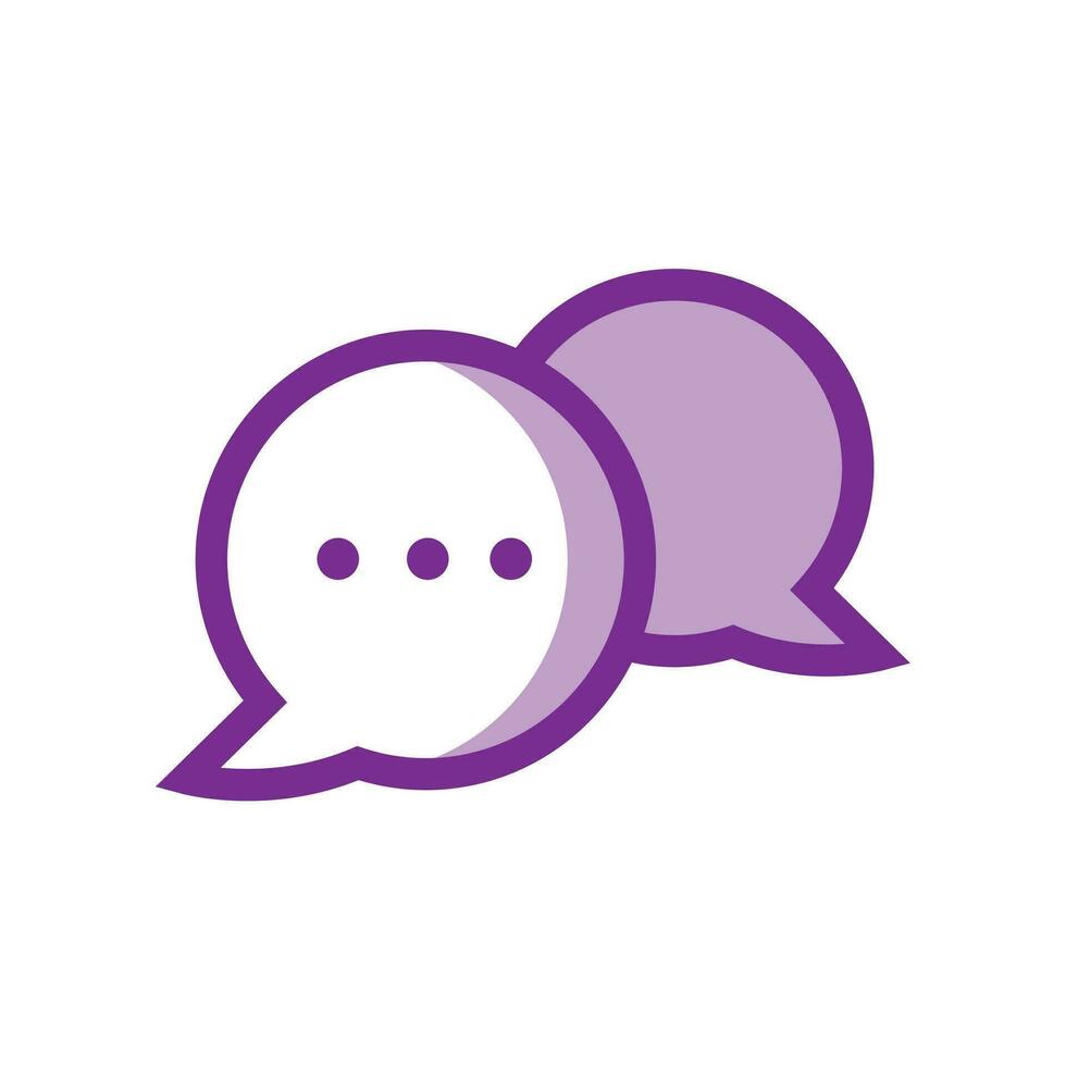 Vector chat bubble icon sign symbol