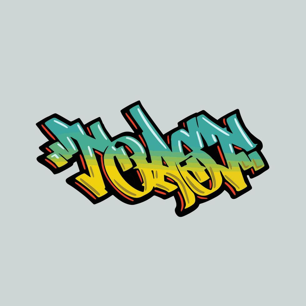 graffiti vector tagging letter word text street art mural