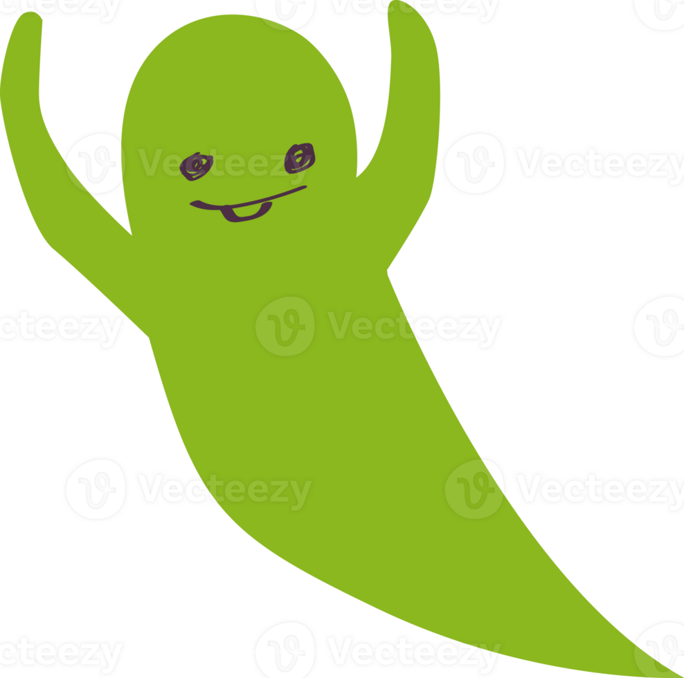 a green ghost png
