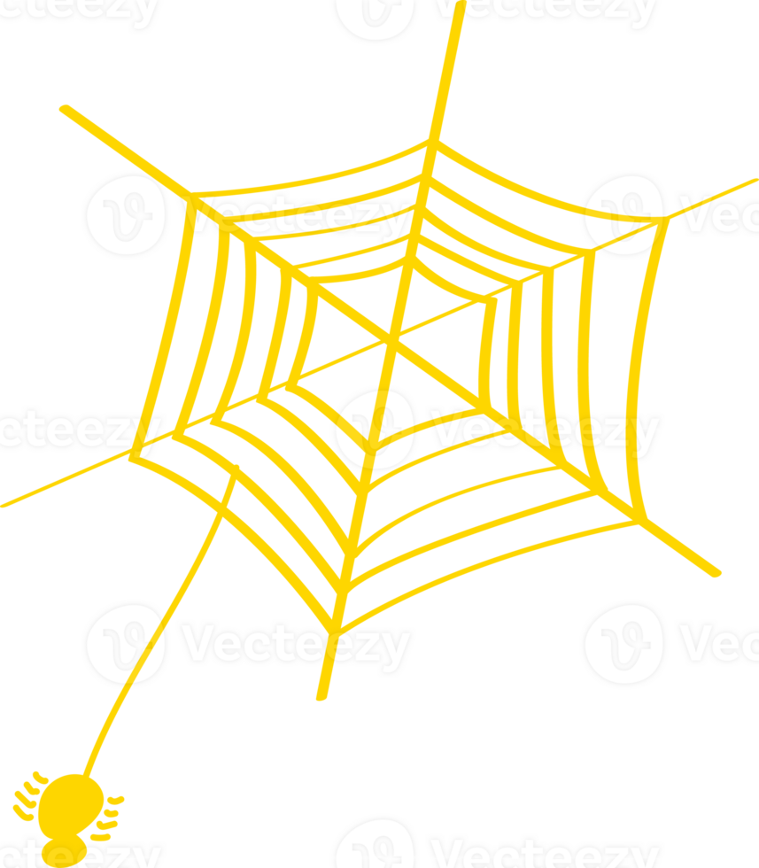 a spider on the cobweb png