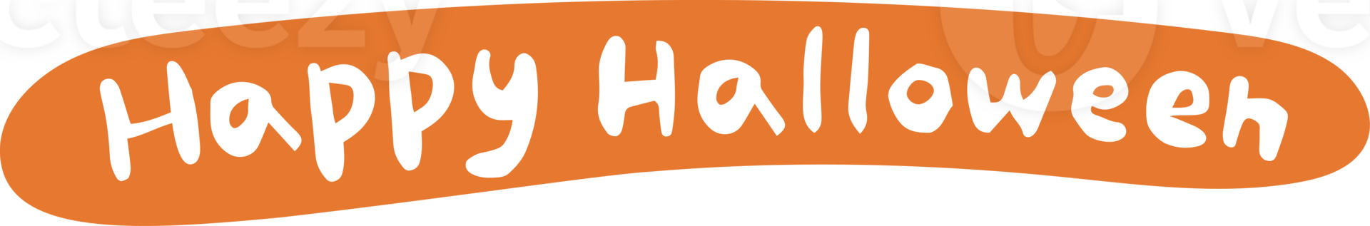 word of happy halloween png