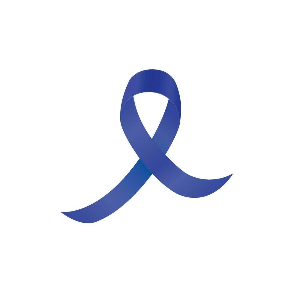 Vector world aids day symbol with blue ribbons