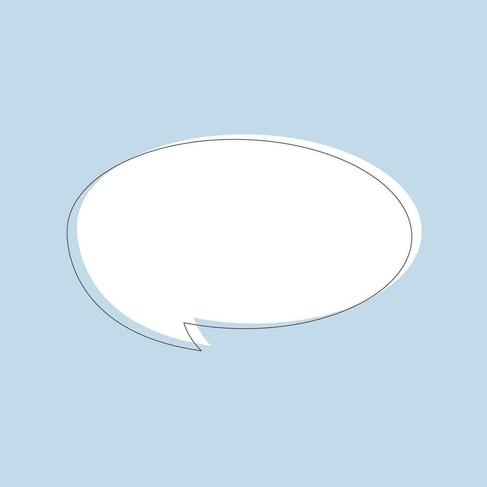 Vector hand drawn cartoon speech bubbles vector