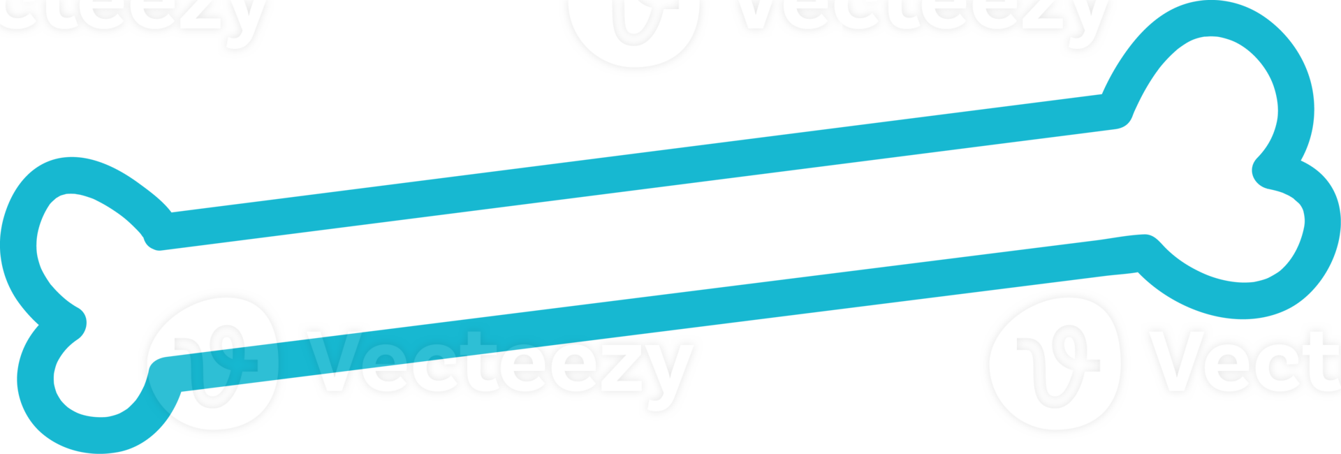 a blue bone png