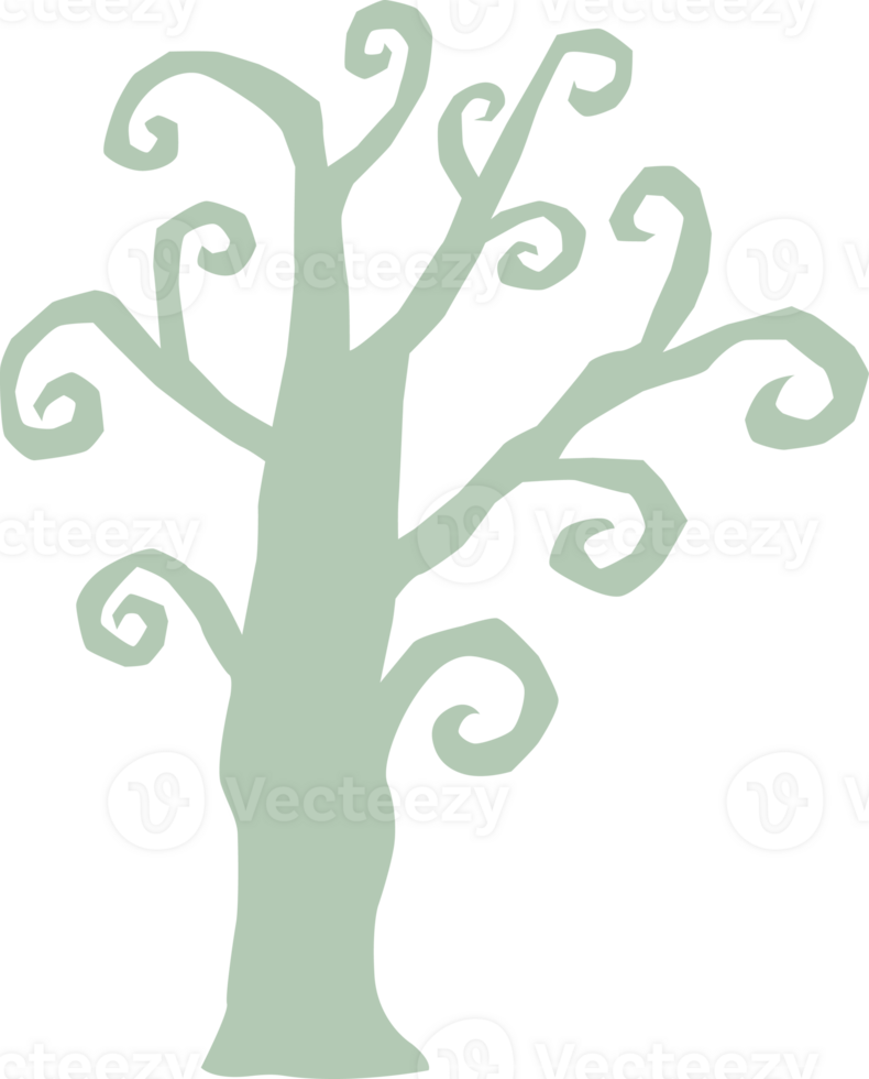 a green tree of  halloween png