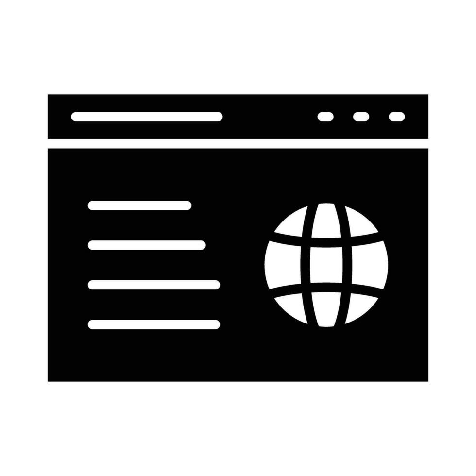 Website Vector Glyph Icon For Personal And Commercial Use.