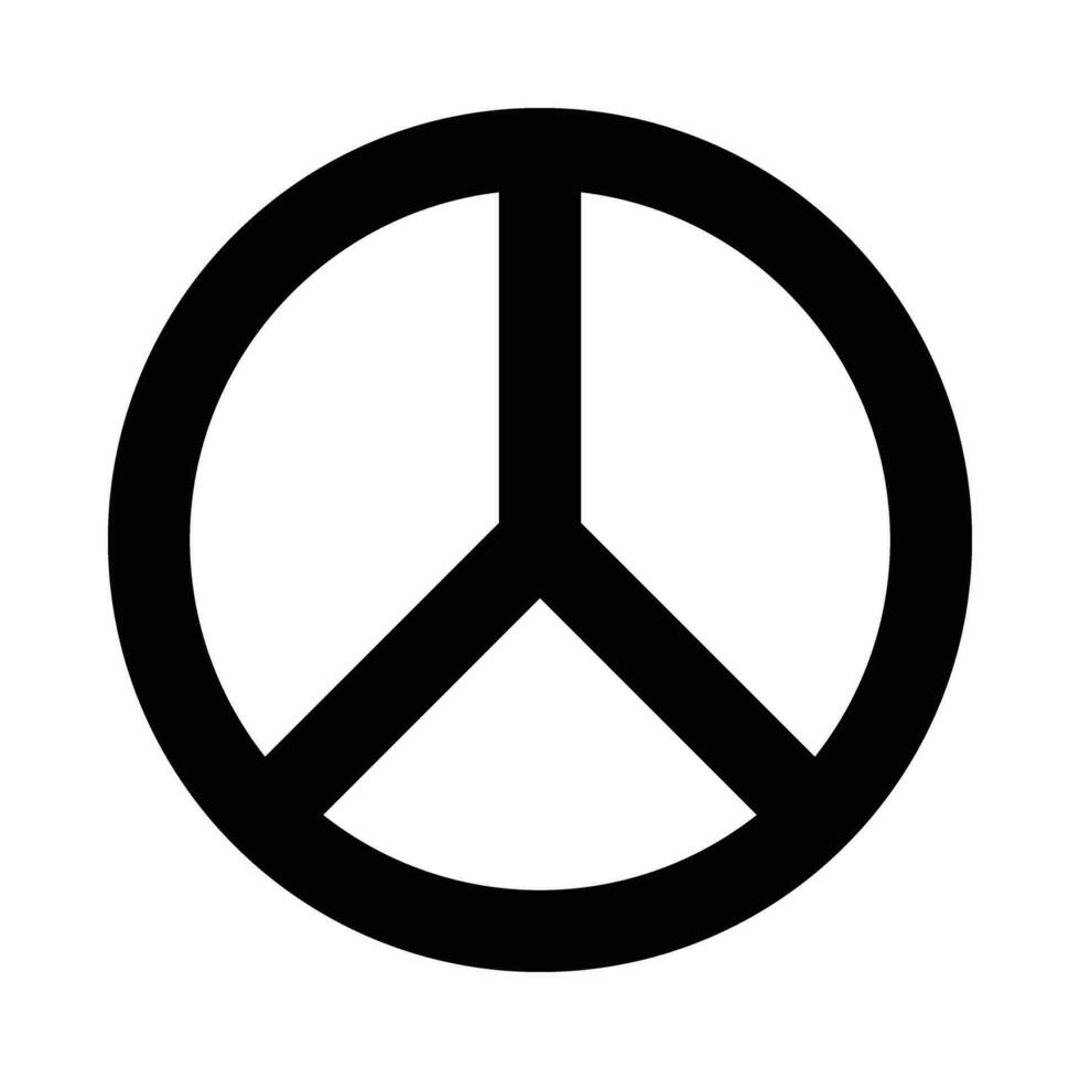 Peace Vector Glyph Icon For Personal And Commercial Use.