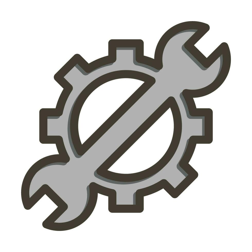Optimization Vector Thick Line Filled Colors Icon For Personal And Commercial Use.
