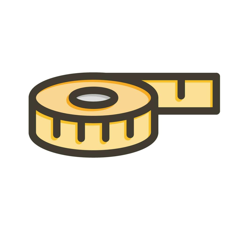 Tape Vector Thick Line Filled Colors Icon For Personal And Commercial Use.