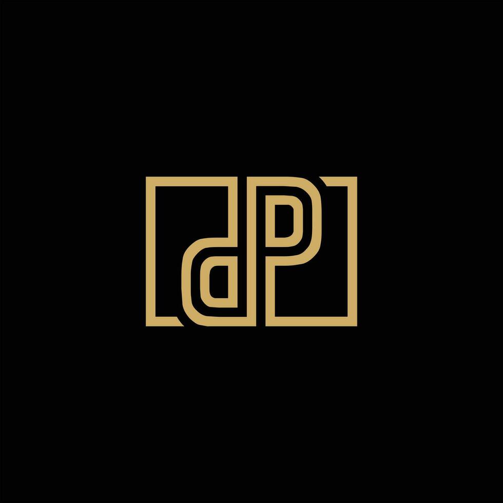 Initial DP PD Letter Logo Design Vector Template. Monogram and Creative Alphabet D P Letters icon Illustration