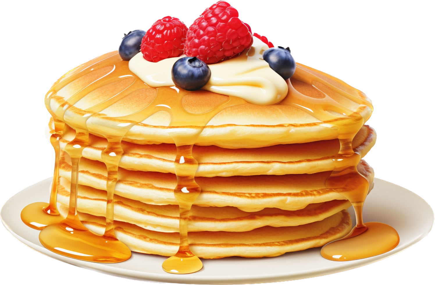 Pancake png with AI generated.