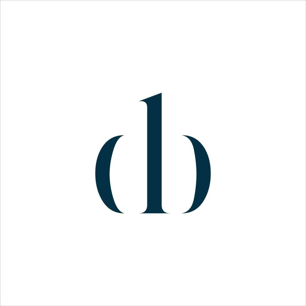 creative initial letter d and b logo vector template element