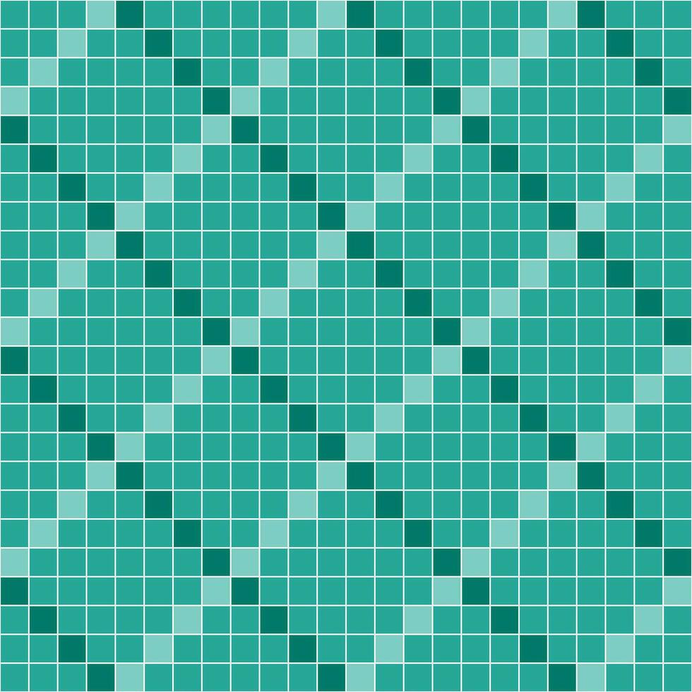 verde loseta fondo, mosaico loseta fondo, loseta fondo, sin costura patrón, mosaico sin costura patrón, mosaico losas textura o antecedentes. baño pared losas, nadando piscina losas. vector