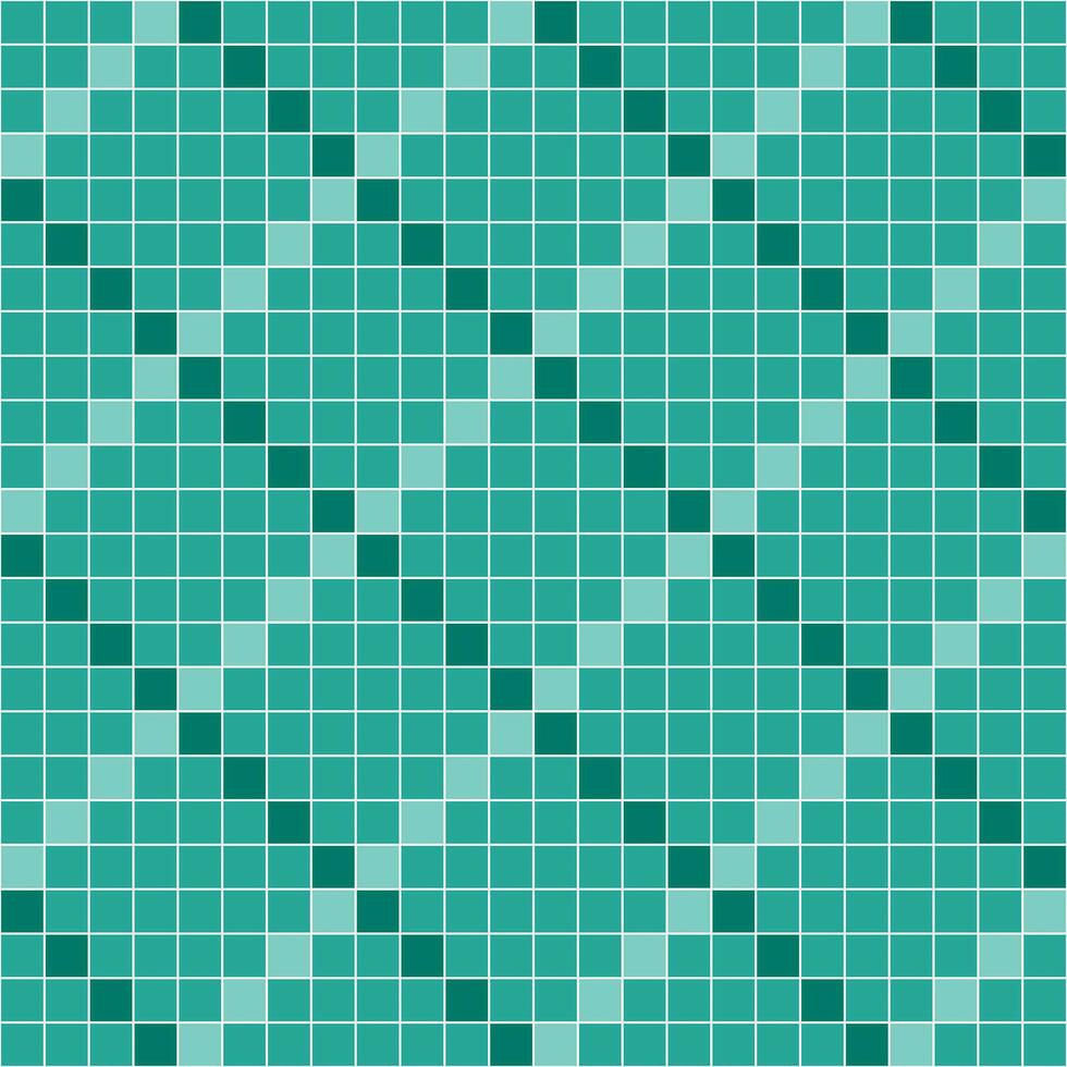 verde loseta fondo, mosaico loseta fondo, loseta fondo, sin costura patrón, mosaico sin costura patrón, mosaico losas textura o antecedentes. baño pared losas, nadando piscina losas. vector