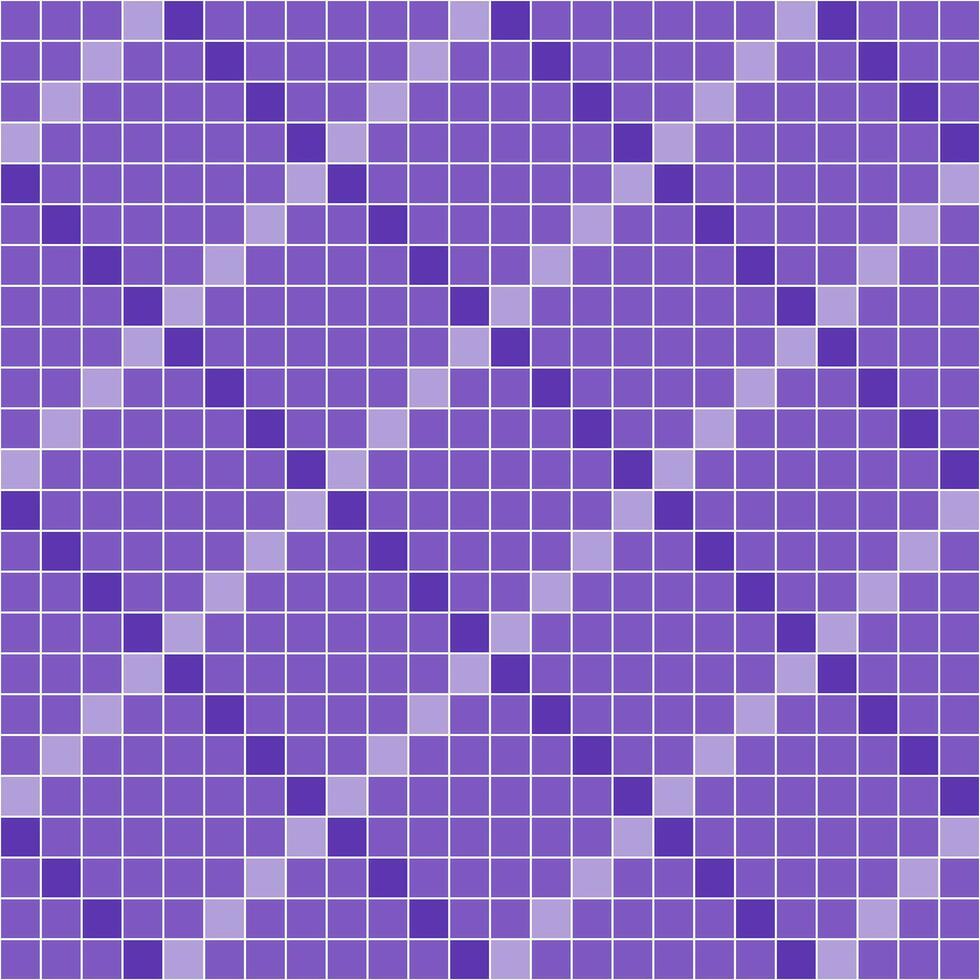 Purple tile background, Mosaic tile background, Tile background, Seamless pattern, Mosaic seamless pattern, Mosaic tiles texture or background. Bathroom wall tiles, swimming pool tiles. vector