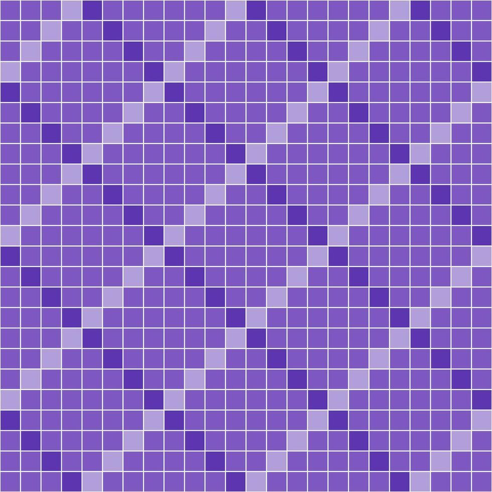 Purple tile background, Mosaic tile background, Tile background, Seamless pattern, Mosaic seamless pattern, Mosaic tiles texture or background. Bathroom wall tiles, swimming pool tiles. vector