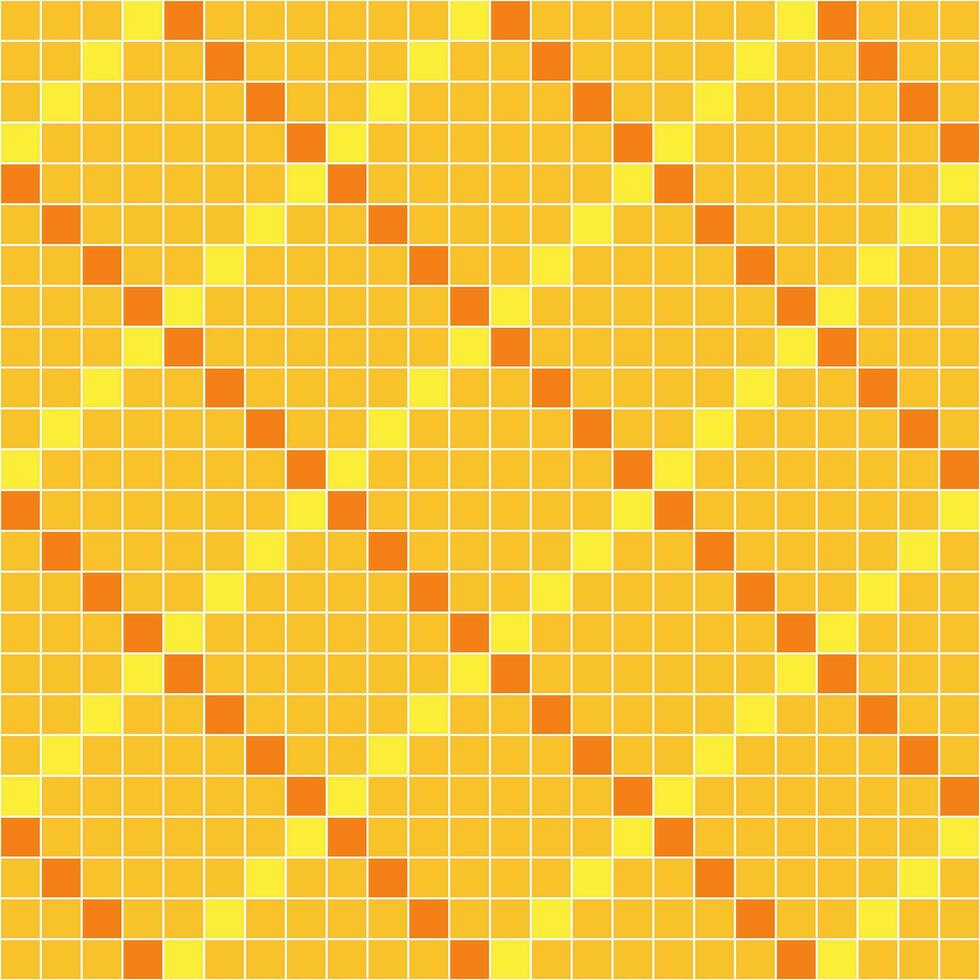 Yellow tile background, Mosaic tile background, Tile background, Seamless pattern, Mosaic seamless pattern, Mosaic tiles texture or background. Bathroom wall tiles, swimming pool tiles. vector