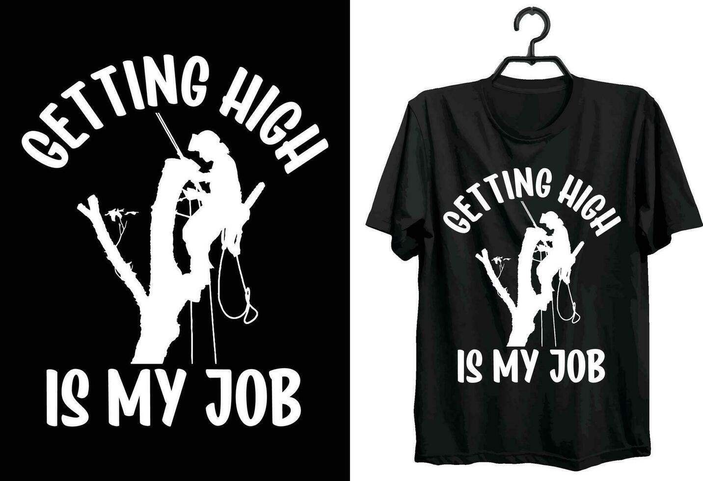 Arborist T-shirt Design. Funny Gift Item Arborist T-shirt Design For All Arborist Peoples. vector