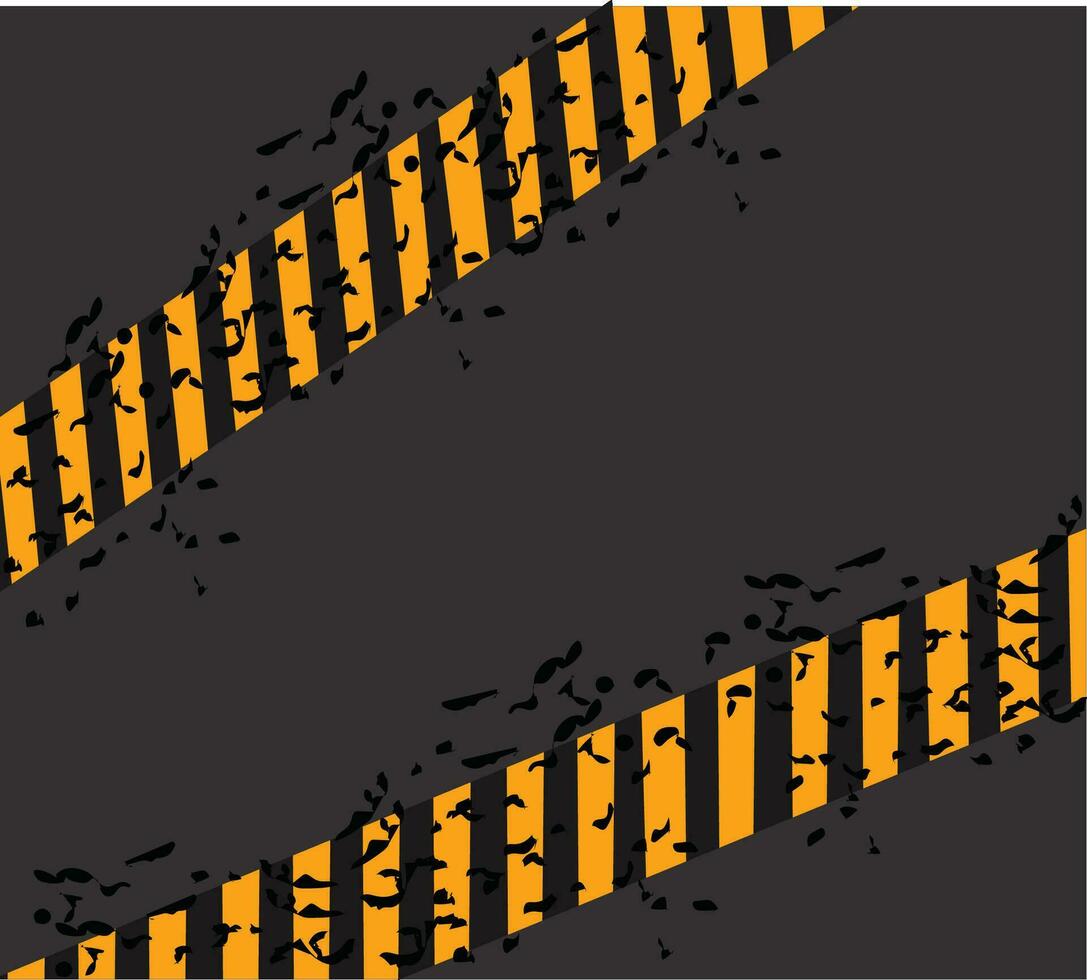 construction area caution industrial warning alert yellow and dark tape vector