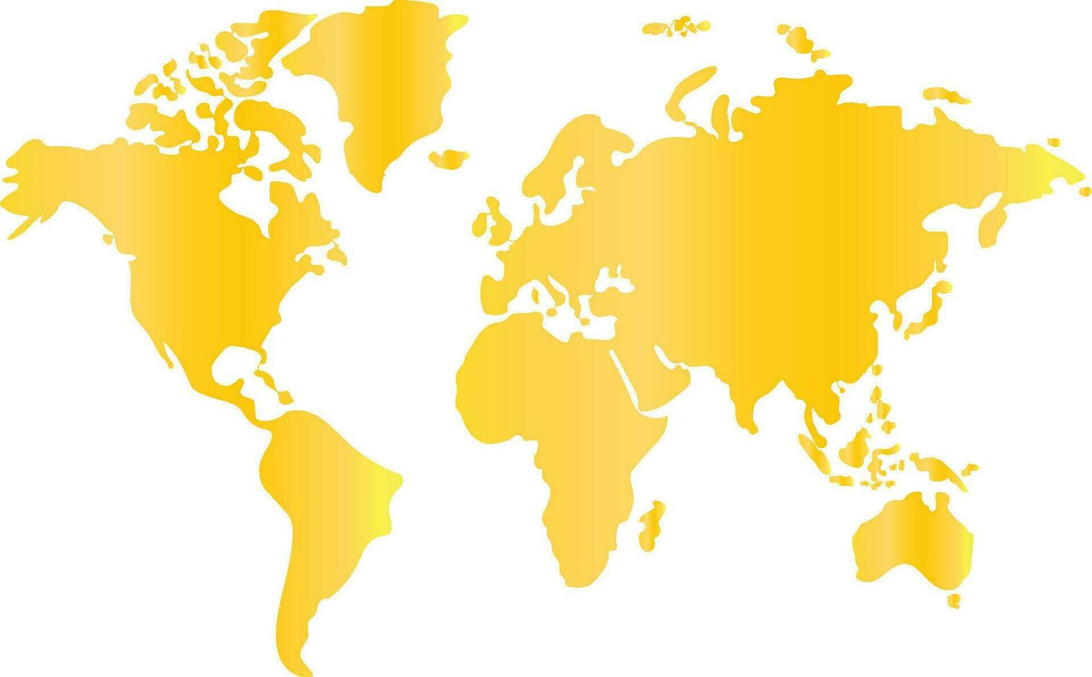 gold world map.vector vector