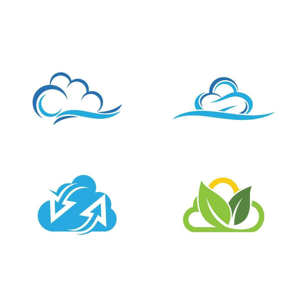 Cloud template vector