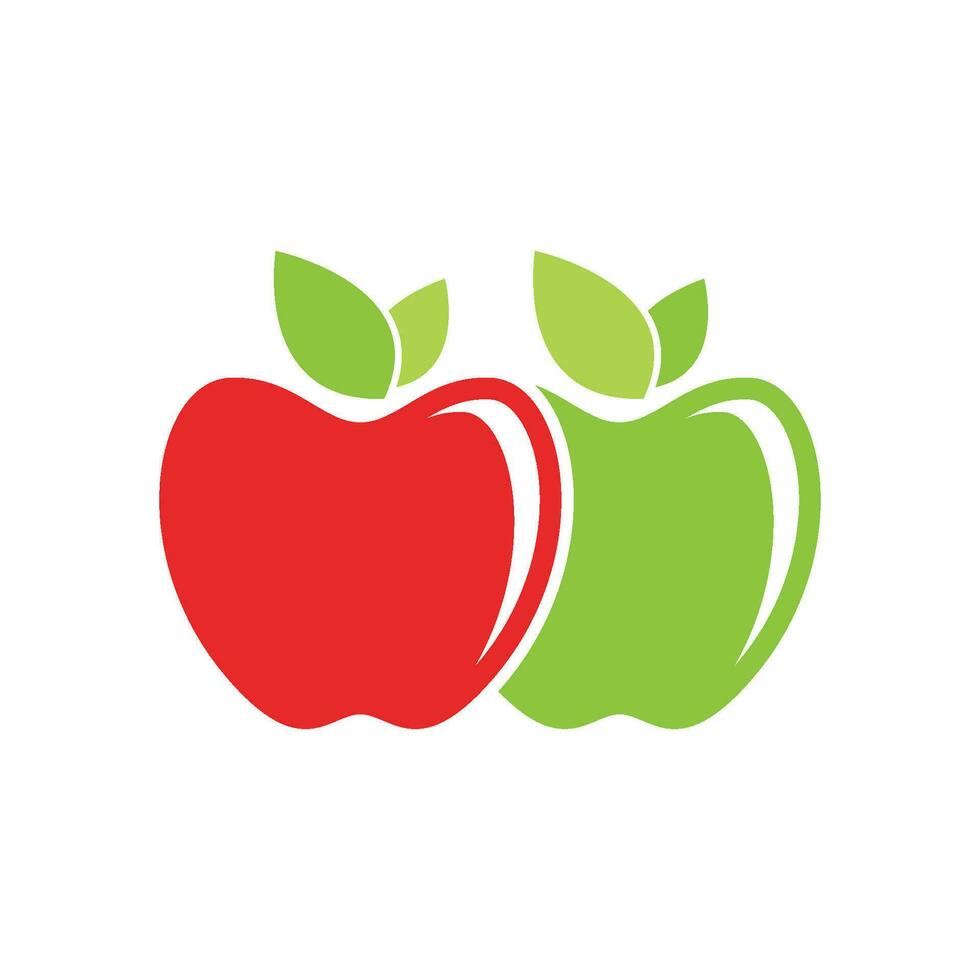 diseño de ilustración de vector de manzana