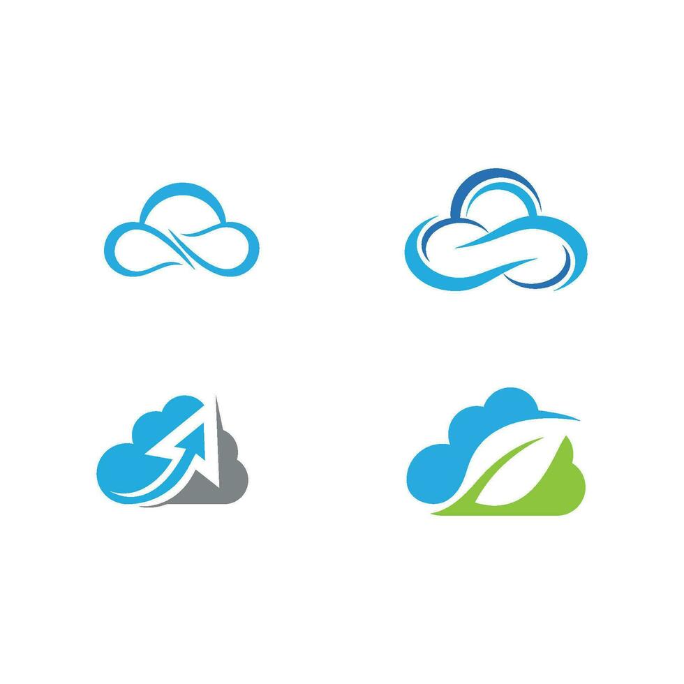 Cloud template vector