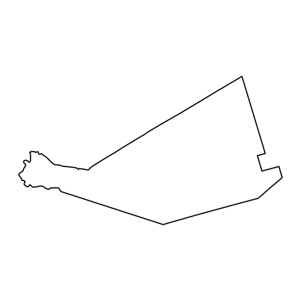 Mafraq governorate map, administrative division of Jordan. vector