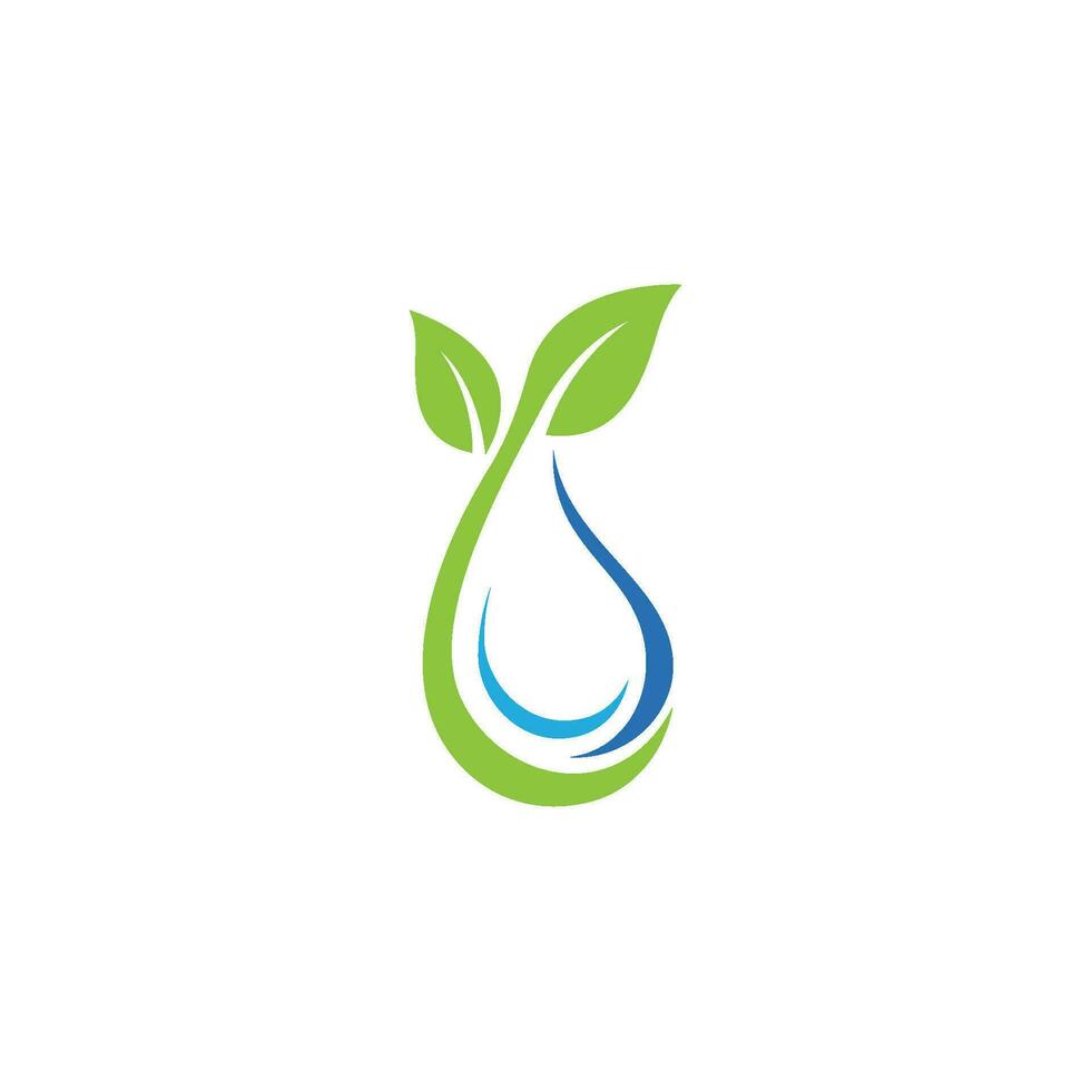 plantilla de logotipo de gota de agua vector