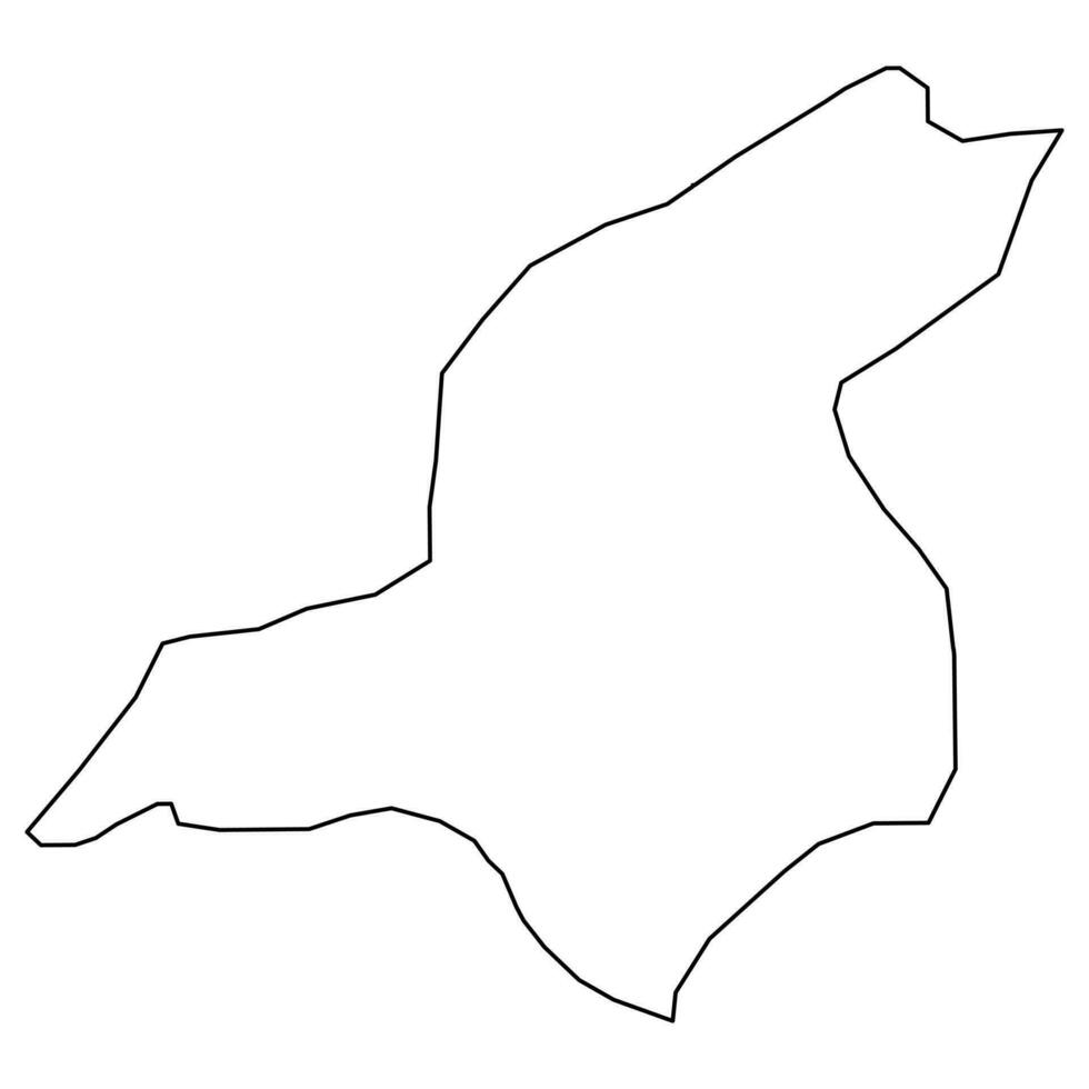 Jerash governorate map, administrative division of Jordan. vector