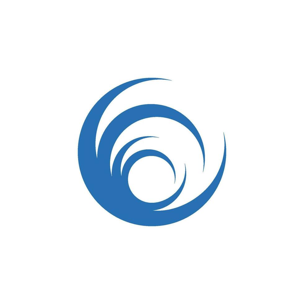 Water wave icon vector