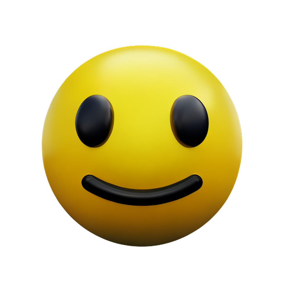 emoji 3d rendering icon illustration png