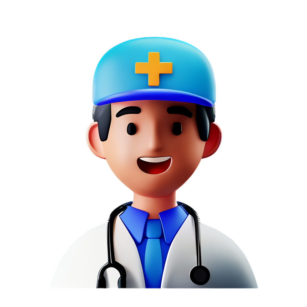 médecin 3d icône illustration png