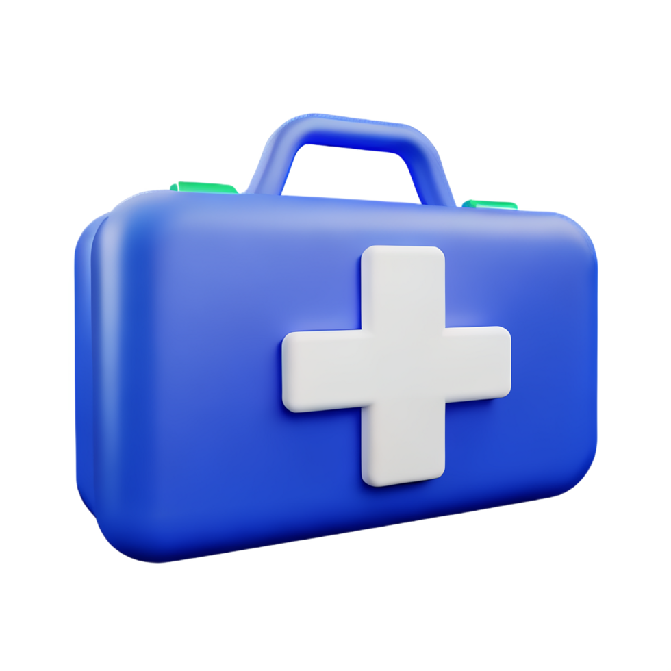 medical bag 3d medical and healthcare icon png