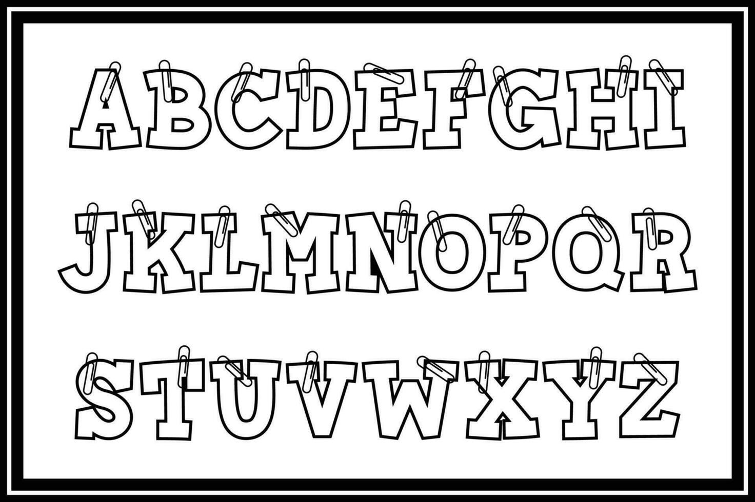 Versatile Collection of Paper Notes Alphabet Letters for Various Uses vector