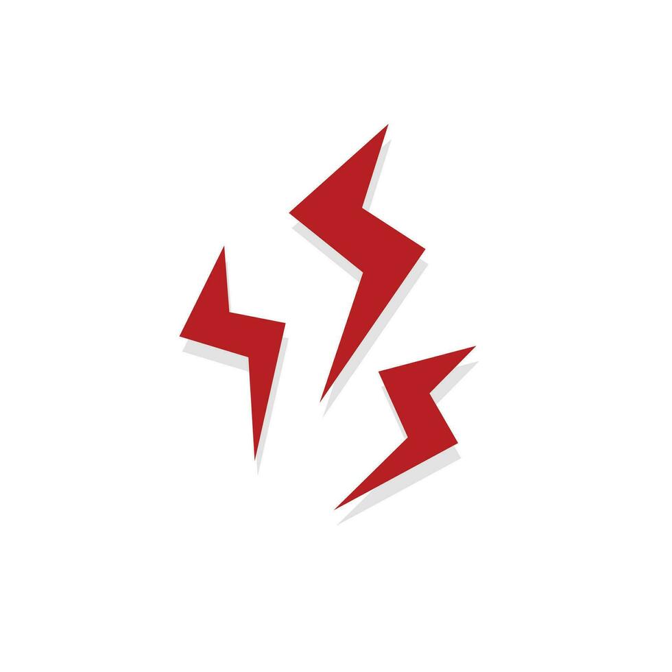 Vector set lightning bolt. thunderbolt, lightning strike. modern flat style vector illustration